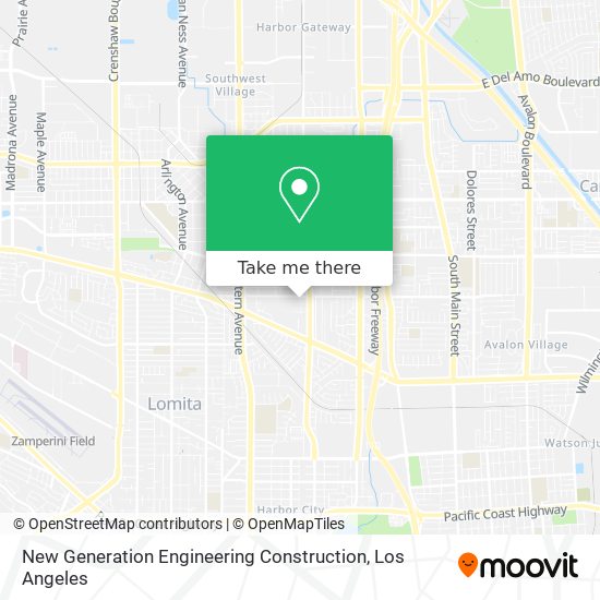 New Generation Engineering Construction map