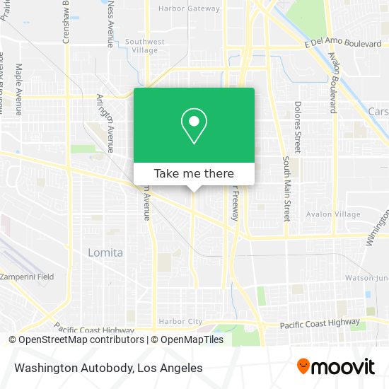 Mapa de Washington Autobody