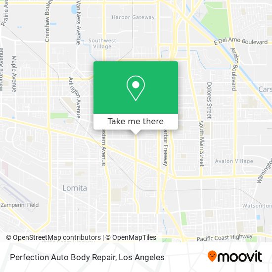 Mapa de Perfection Auto Body Repair