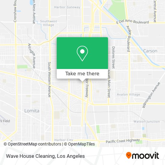 Mapa de Wave House Cleaning