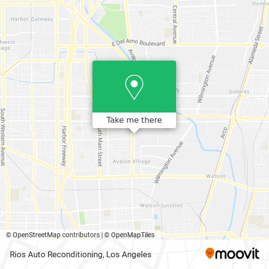 Rios Auto Reconditioning map