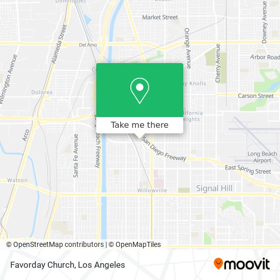 Favorday Church map