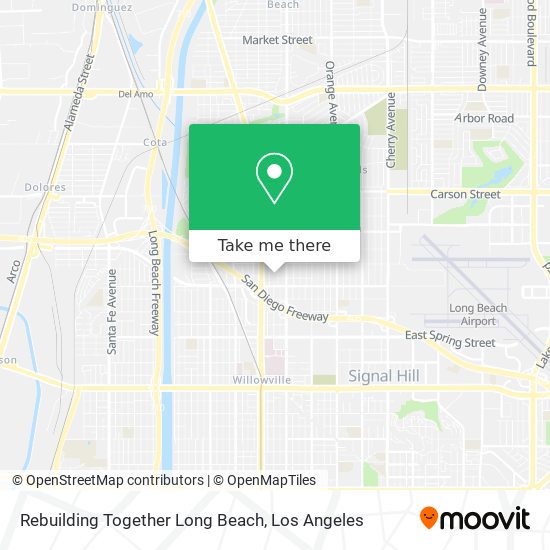 Mapa de Rebuilding Together Long Beach