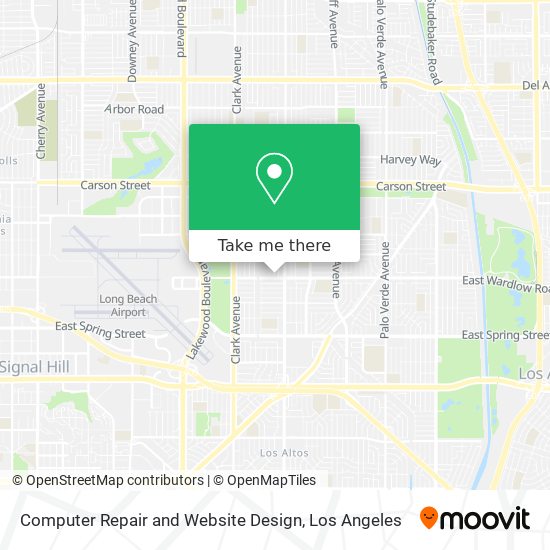 Computer Repair and Website Design map