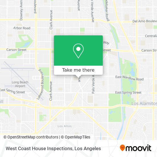 West Coast House Inspections map