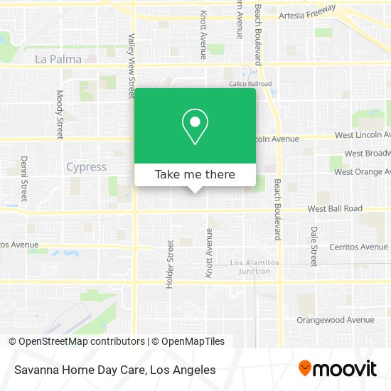 Savanna Home Day Care map