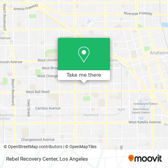 Rebel Recovery Center map