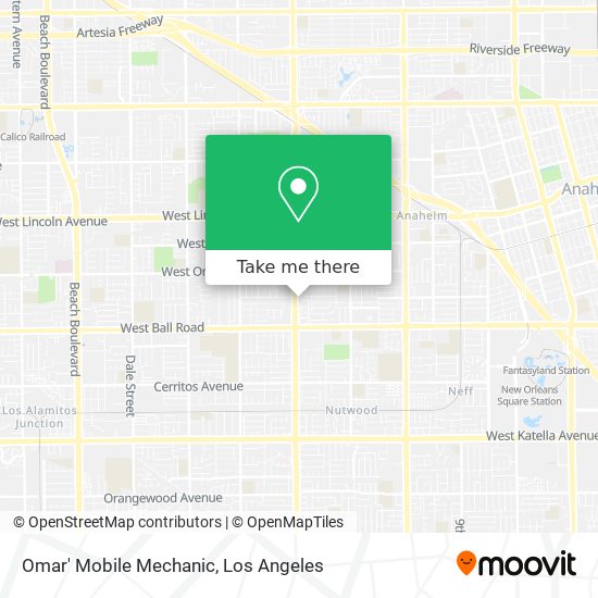 Mapa de Omar' Mobile Mechanic