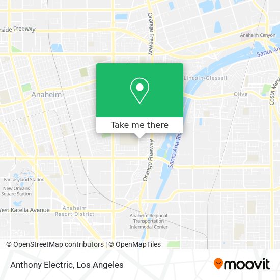 Anthony Electric map