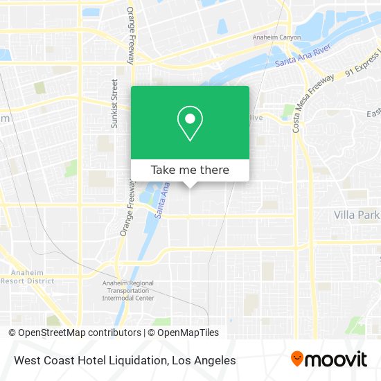 Mapa de West Coast Hotel Liquidation