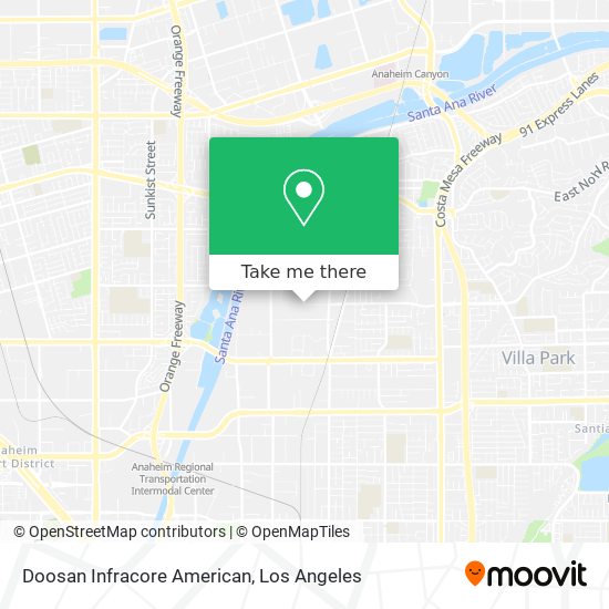 Doosan Infracore American map
