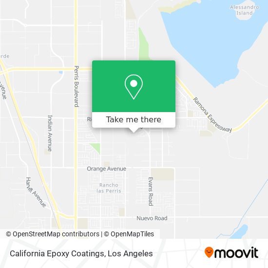 California Epoxy Coatings map