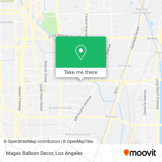 Magec Balloon Decor map