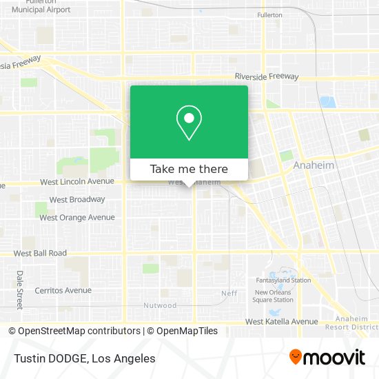 Tustin DODGE map