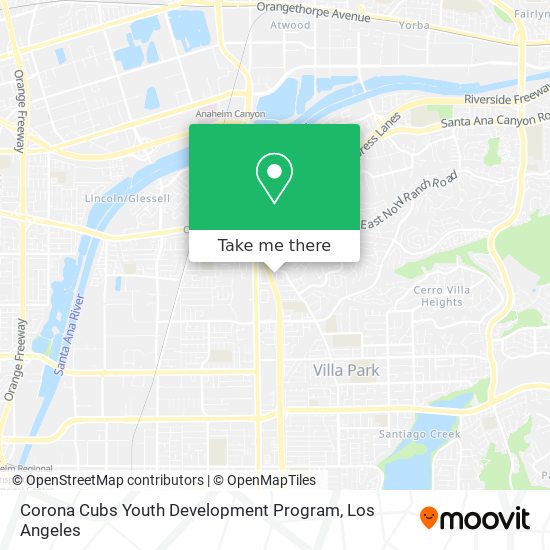 Corona Cubs Youth Development Program map