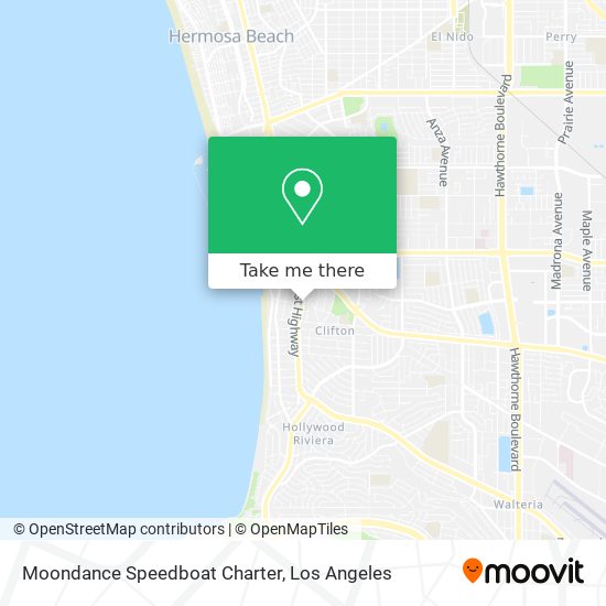 Moondance Speedboat Charter map