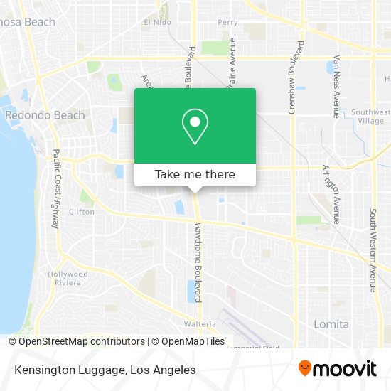 Kensington Luggage map