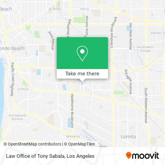 Law Office of Tony Sabala map