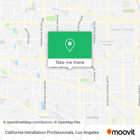 California Installation Professionals map