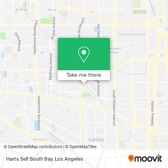 Harts Sell South Bay map