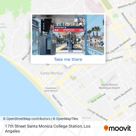 17th Street Santa Monica College Station map