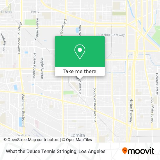 Mapa de What the Deuce Tennis Stringing