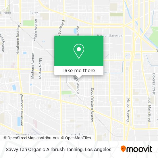 Savvy Tan Organic Airbrush Tanning map