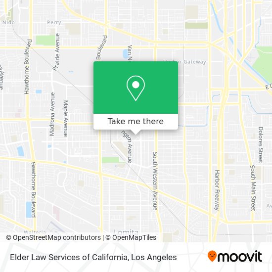 Elder Law Services of California map