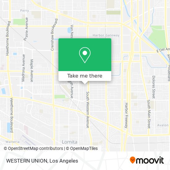 WESTERN UNION map