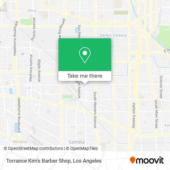 Torrance Kim's Barber Shop map