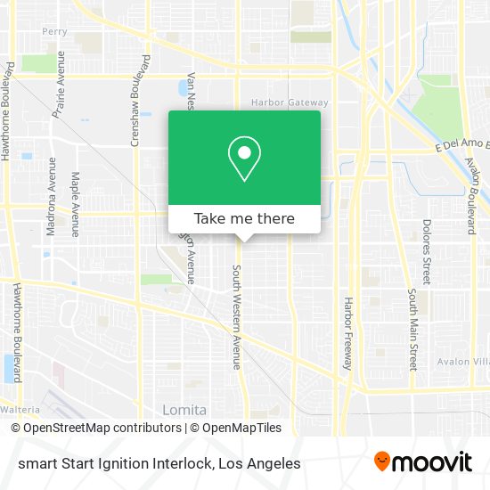 Mapa de smart Start Ignition Interlock