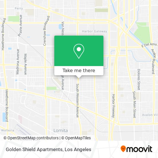 Golden Shield Apartments map