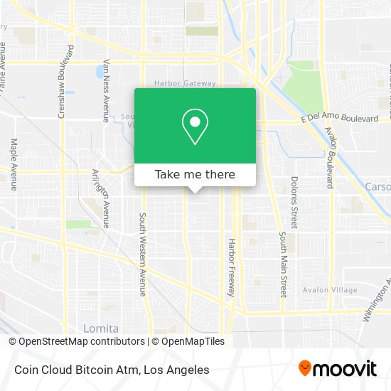 Mapa de Coin Cloud Bitcoin Atm