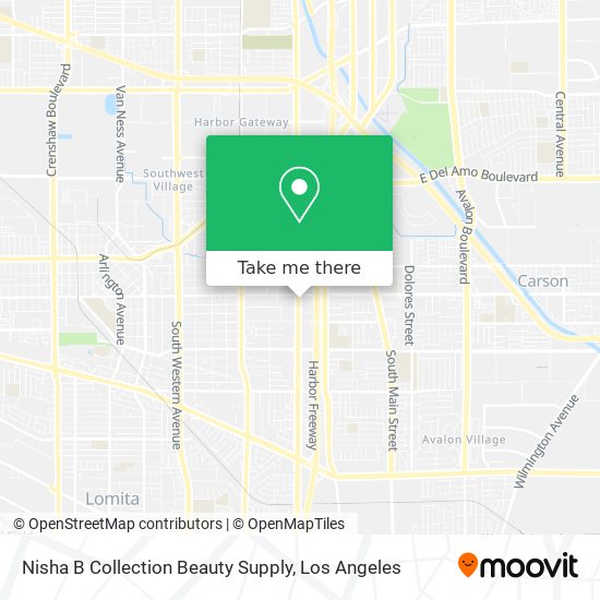 Nisha B Collection Beauty Supply map