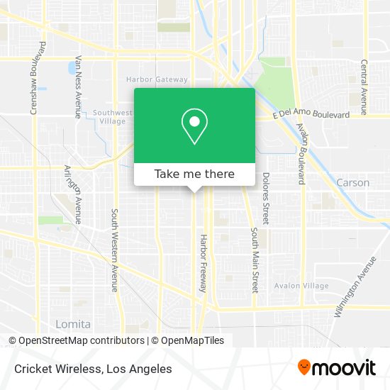 Cricket Wireless map