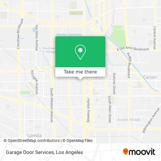 Garage Door Services map