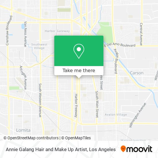 Mapa de Annie Galang Hair and Make Up Artist