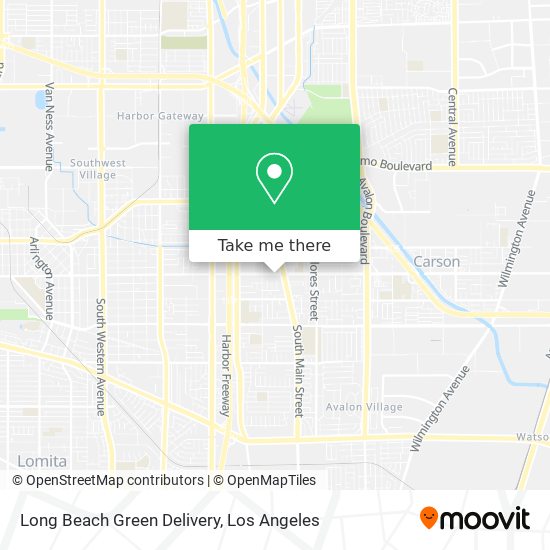 Mapa de Long Beach Green Delivery