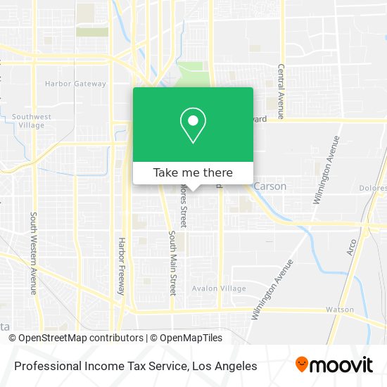 Professional Income Tax Service map