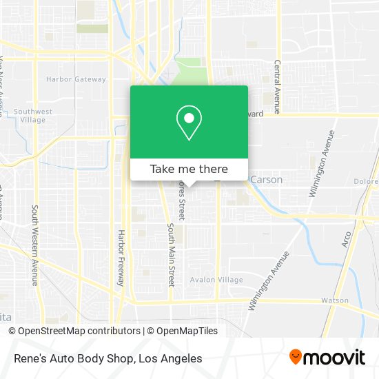 Rene's Auto Body Shop map