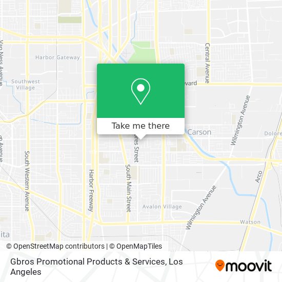 Gbros Promotional Products & Services map
