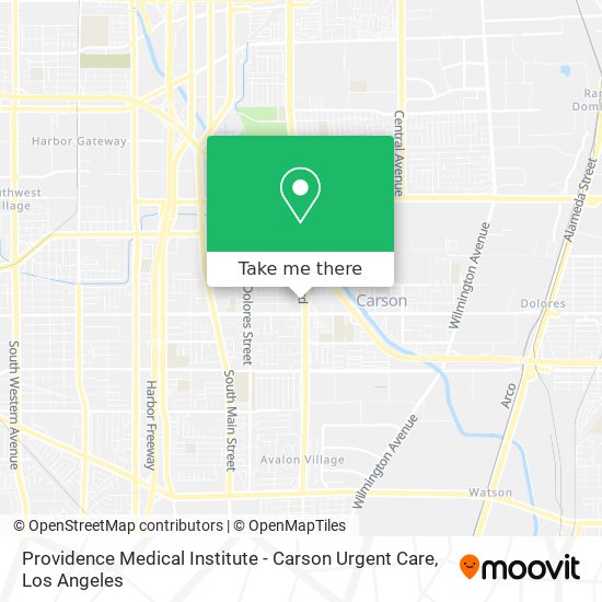 Providence Medical Institute - Carson Urgent Care map