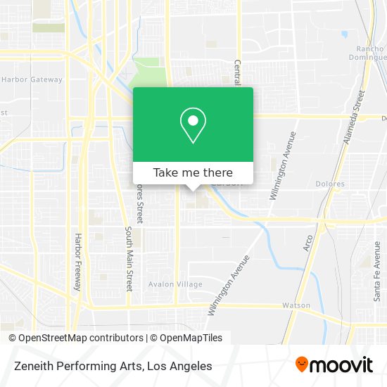 Zeneith Performing Arts map
