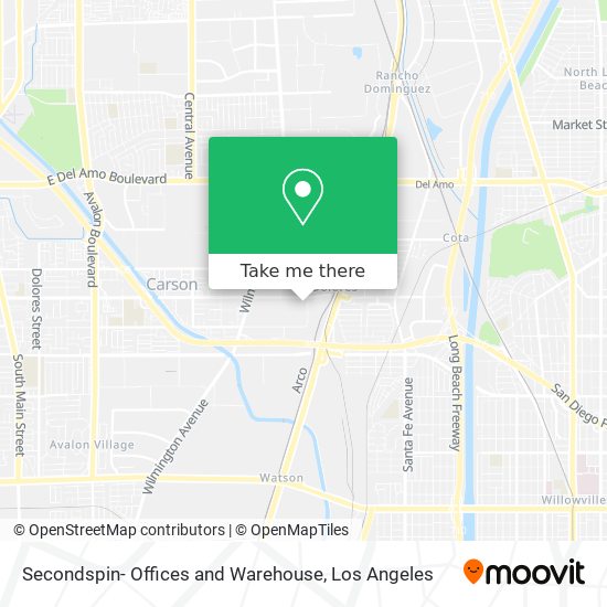 Secondspin- Offices and Warehouse map