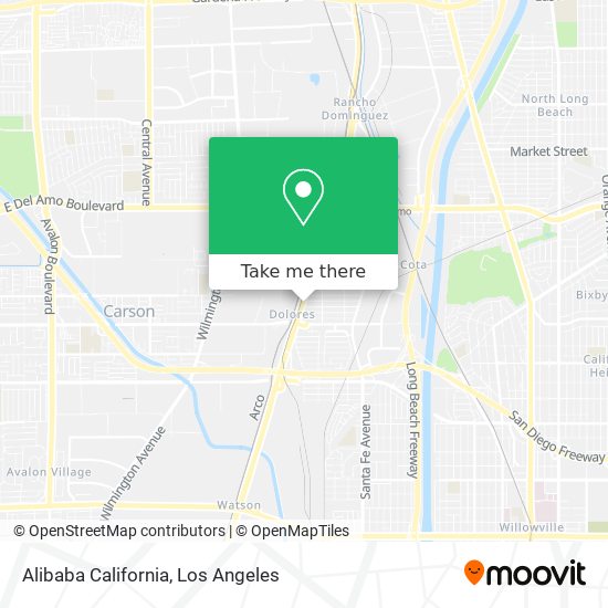 Alibaba California map