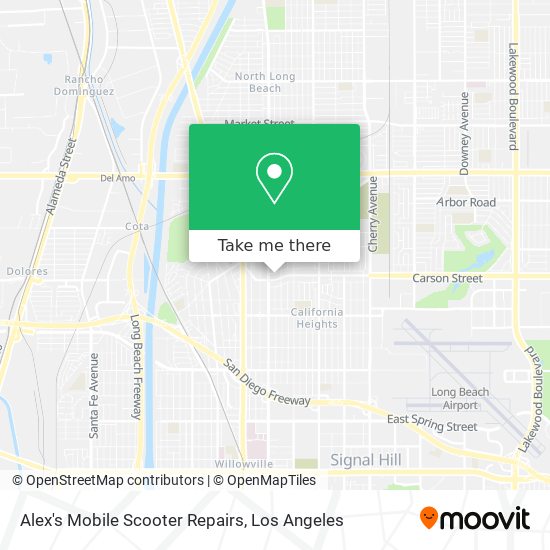 Alex's Mobile Scooter Repairs map