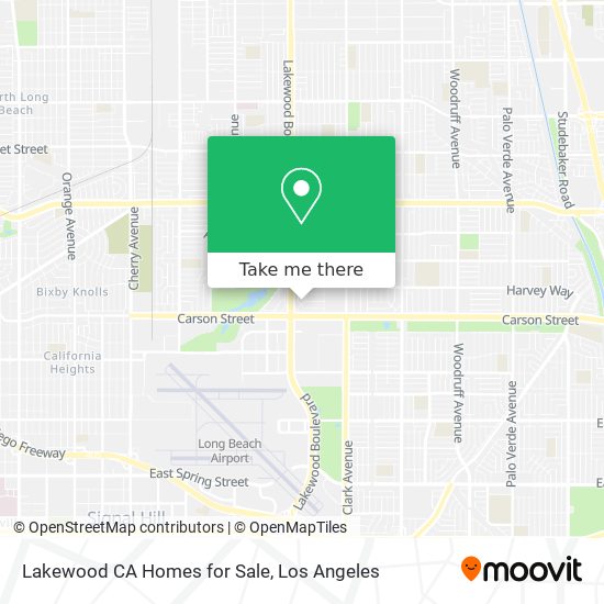 Mapa de Lakewood CA Homes for Sale