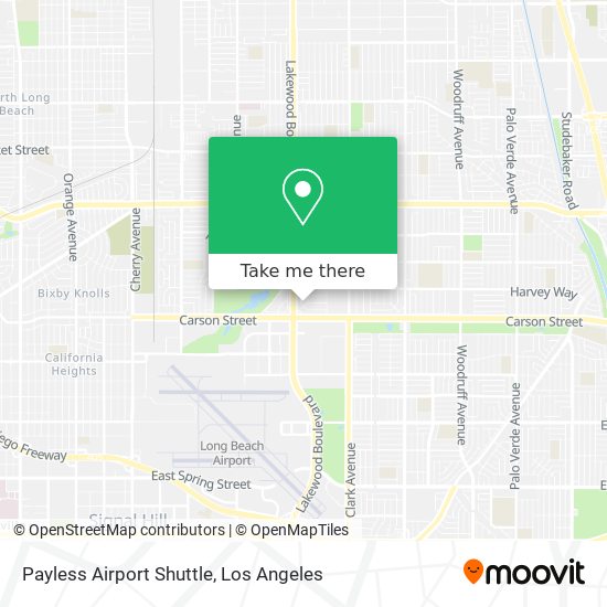 Payless Airport Shuttle map