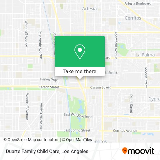 Duarte Family Child Care map