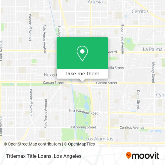 Mapa de Titlemax Title Loans